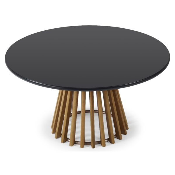 Mesa Olívia Tampo de Vidro (Amêndoa) - Image 3