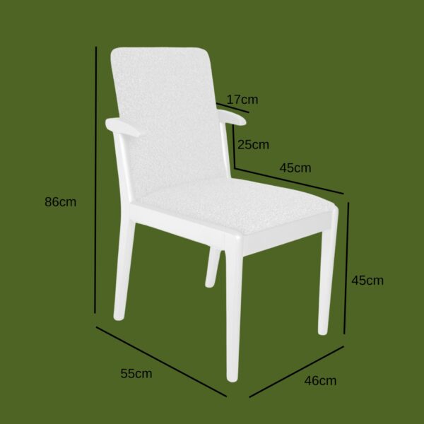 Cadeira Lira (Prata/628 Bouclé) - Image 5